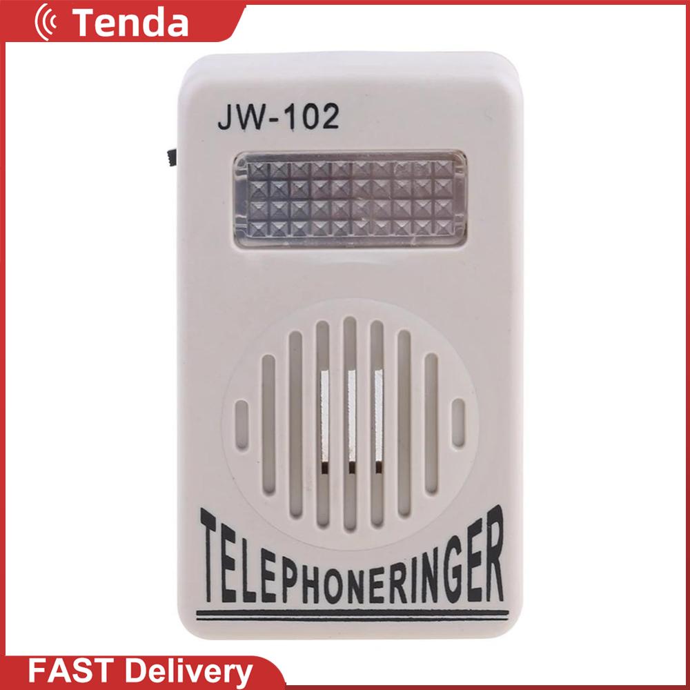 Loud Sound Telephone Ringer Amplifier with Strobe Light Flasher Loud Ringer Ring Speaker Telephone Answering Accessories ราคา 84 บาท*ส่งฟรี