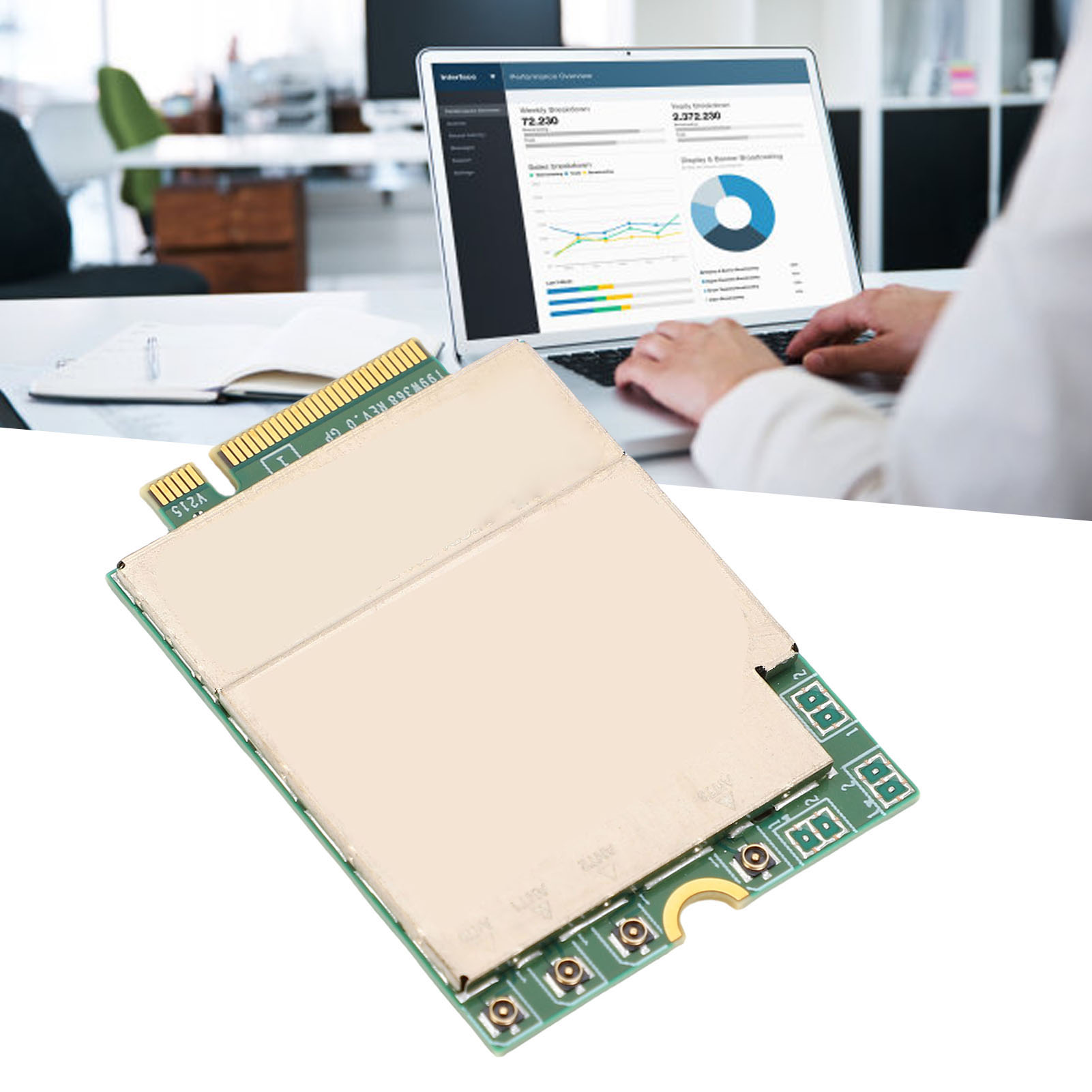 SMATE Mô-đun 5G DW5932e Đường xuống 1.6Gbps Thẻ WAN không dây mô-đun 5G thực tế cho máy tính xách tay