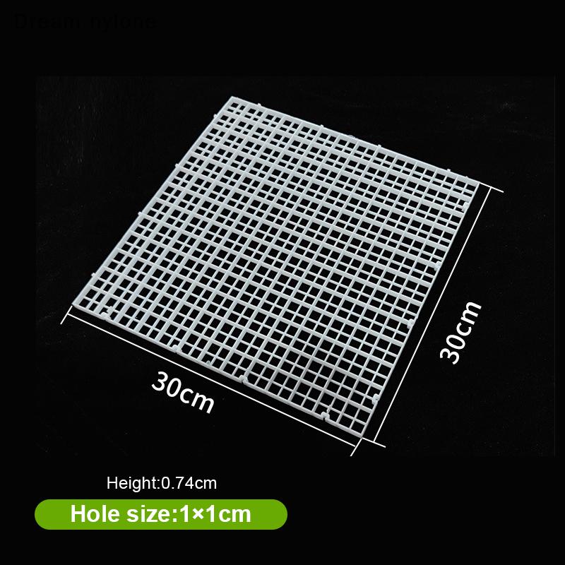 Dream nylone Có thể tháo rời spliceable Fish Tank cô lập tấm trên bìa Net dưới bộ lọc khung lưới dưới tấm lọc chia tấm - 4