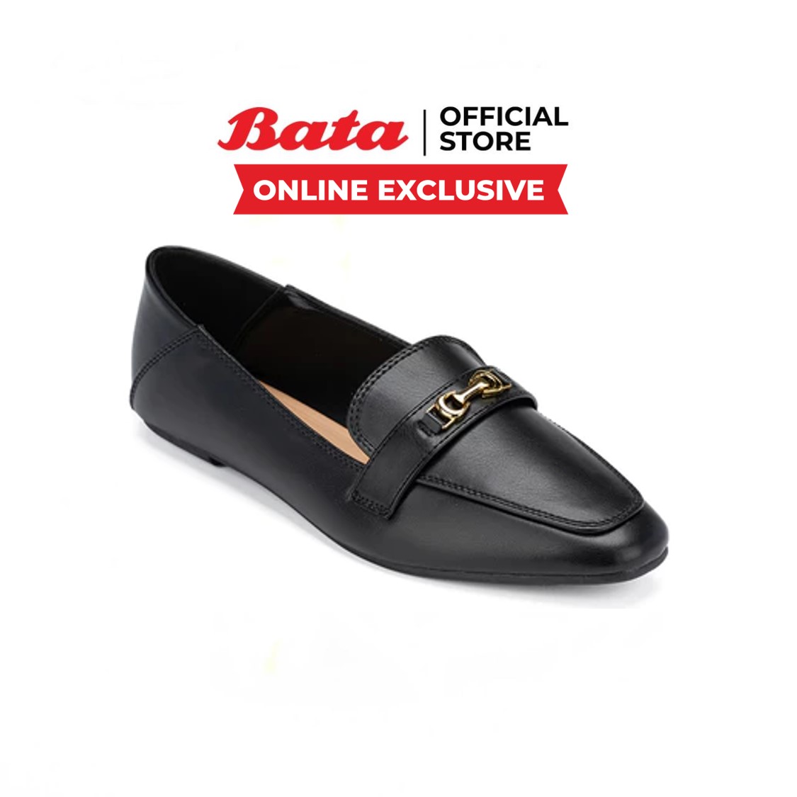 Online Exclusive Bata Slip-On Shoes for Women, Model Bevie, Black 5806245, Beige 5808245, Green 5807245 ราคา 299 บาท*ส่งฟรี