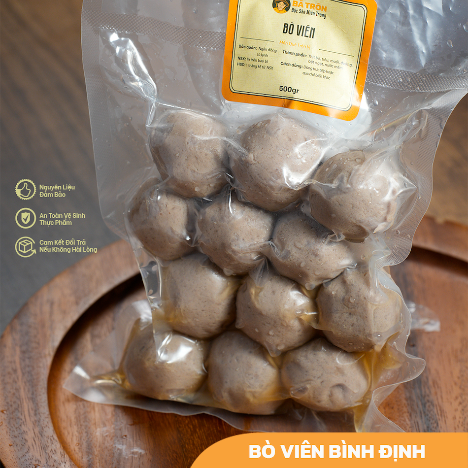[Nguyên Gốc Bình Định]_Bò Viên_Loại Ngon Chuẩn Vị Quê