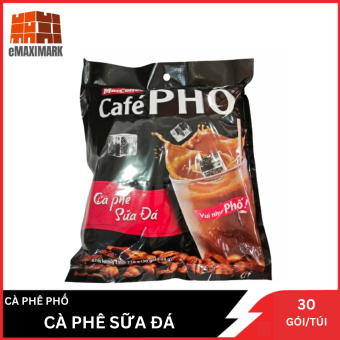 Cà phê sữa đá hòa tan CAFE PHỐ bịch 720g (30 gói x 24g)