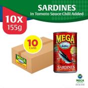 Mega Sardines In Tomato Sauce W/ Chili Added 155G By 10'S