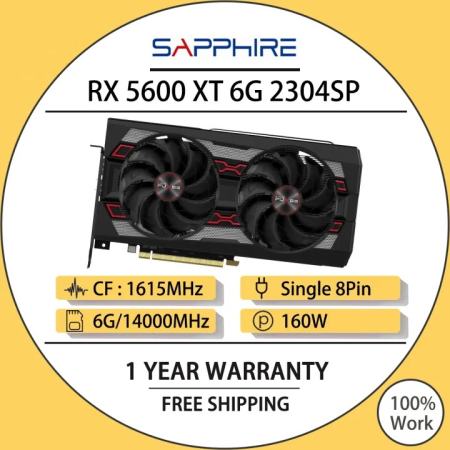 Sapphire RX 5600 XT 6GB Gaming Graphics Card