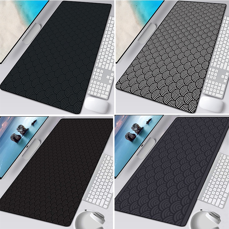 Abstract Pattern Texture Art Large Size Mouse Pad Natural Rubber PC Computer Gaming Mousepad Desk Mat Locking Edge