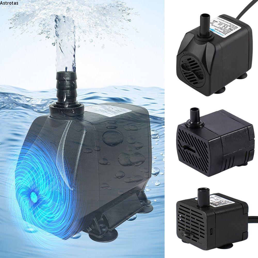 ASTROTAS Đen Máy bơm nước chìm Chìm Siêu yên tĩnh Bơm đài phun nước  mini Đài phun nước ao hồ Bể cá ao cá