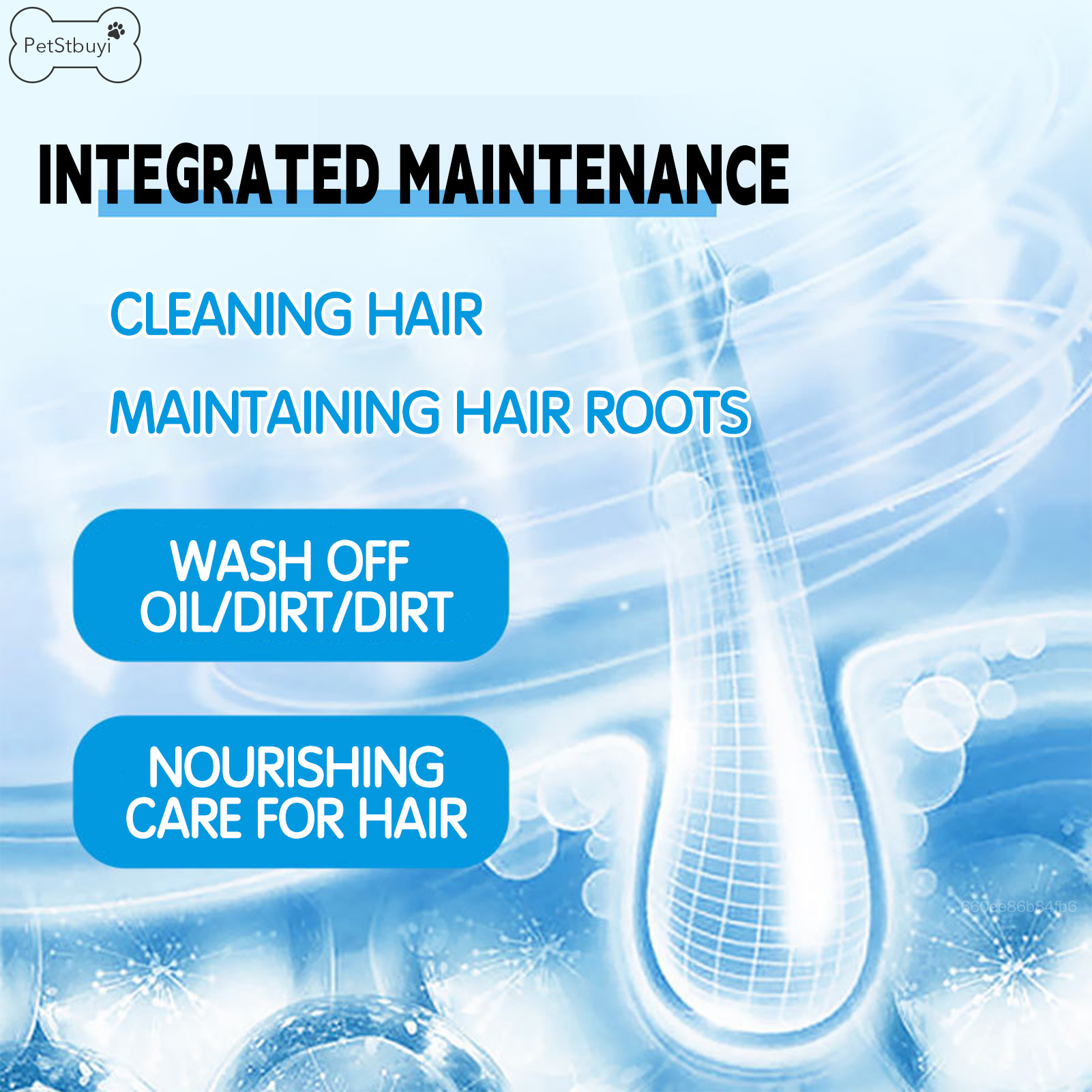 PetStbuyi Pet Hair Cleaning Leave-in Serum Smooth Hair Dry Cleaning Treatment Serum Use to Care for Pet's Health GG-MY ราคา 42 บาท*ส่งฟรี