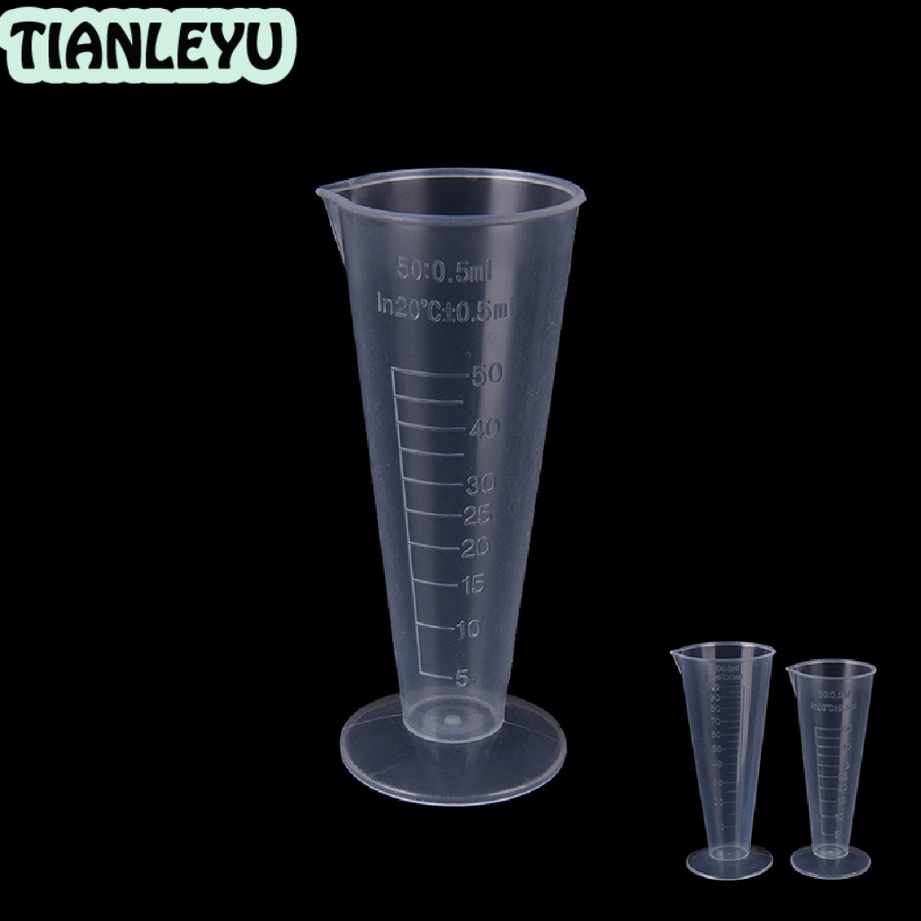 TIANLEYU ถ้วยรูพลาสติกใส50ml 100ml ถ้วยพับพลาสติกขนาด50มล. 100มล. สำหรับใช้ในห้องปฏิบัติการ/ห้องครัว 1ถ้วยพลาสติก meaa 1ถ้วย ราคา 26 บาท*ส่งฟรี