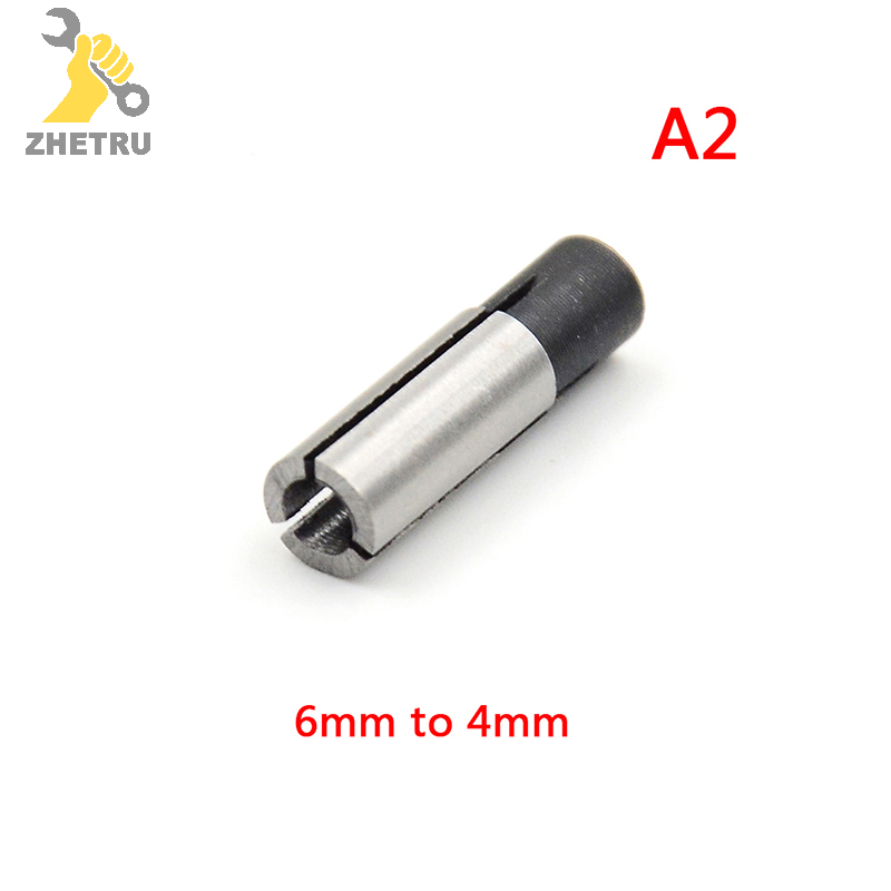 【Zhetru】Flash Sale Đầu nối Bộ định tuyến mũi khắc 6.35mm đến 3.175mm 1/8 inch để khắc Ống kẹp