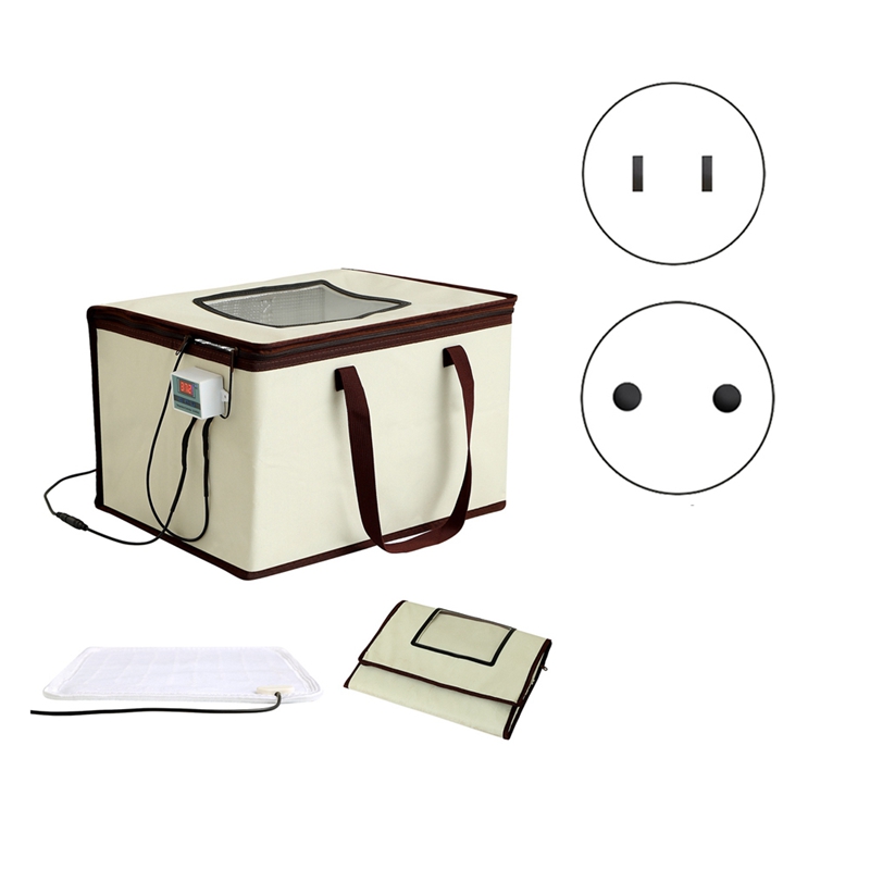 Bread Dough Proofing Box, Temperature Control Bread Proofer Foldable Visible Dough Proofer Sourdough Warmer