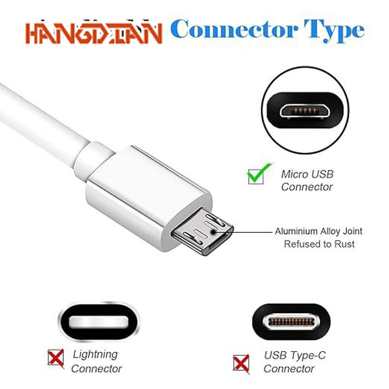 Hangdian tốc độ cao Micro USB cáp sạc cho các thiết bị Android với sạc nhanh