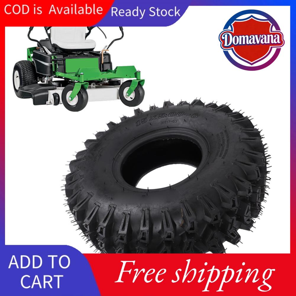 Domavana 15x5.00-6 15x5x6 Lốp Cao Su Không Săm 15x5-6 Lốp Cho Máy Thổi Tuyết Máy Cắt Cỏ Máy Kéo Xe Trượt Tuyết Máy Ném Tuyết Giá 624,000 Đồng*Miễn phí vận chuyển