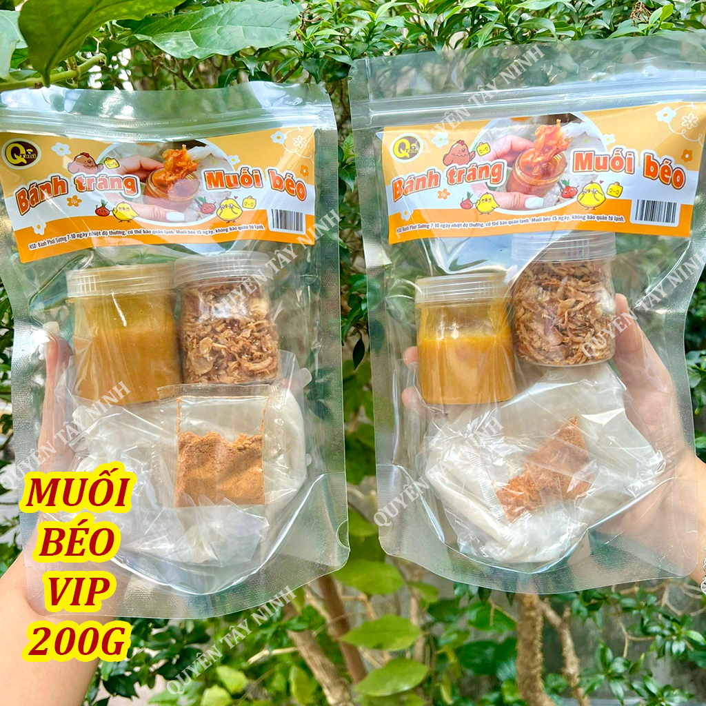 Bánh tráng sốt muối béo vip - bịch bánh tráng phơi sương, siêu mỏng, dẻo tôm chấm sốt muối béo| quyên tây ninh