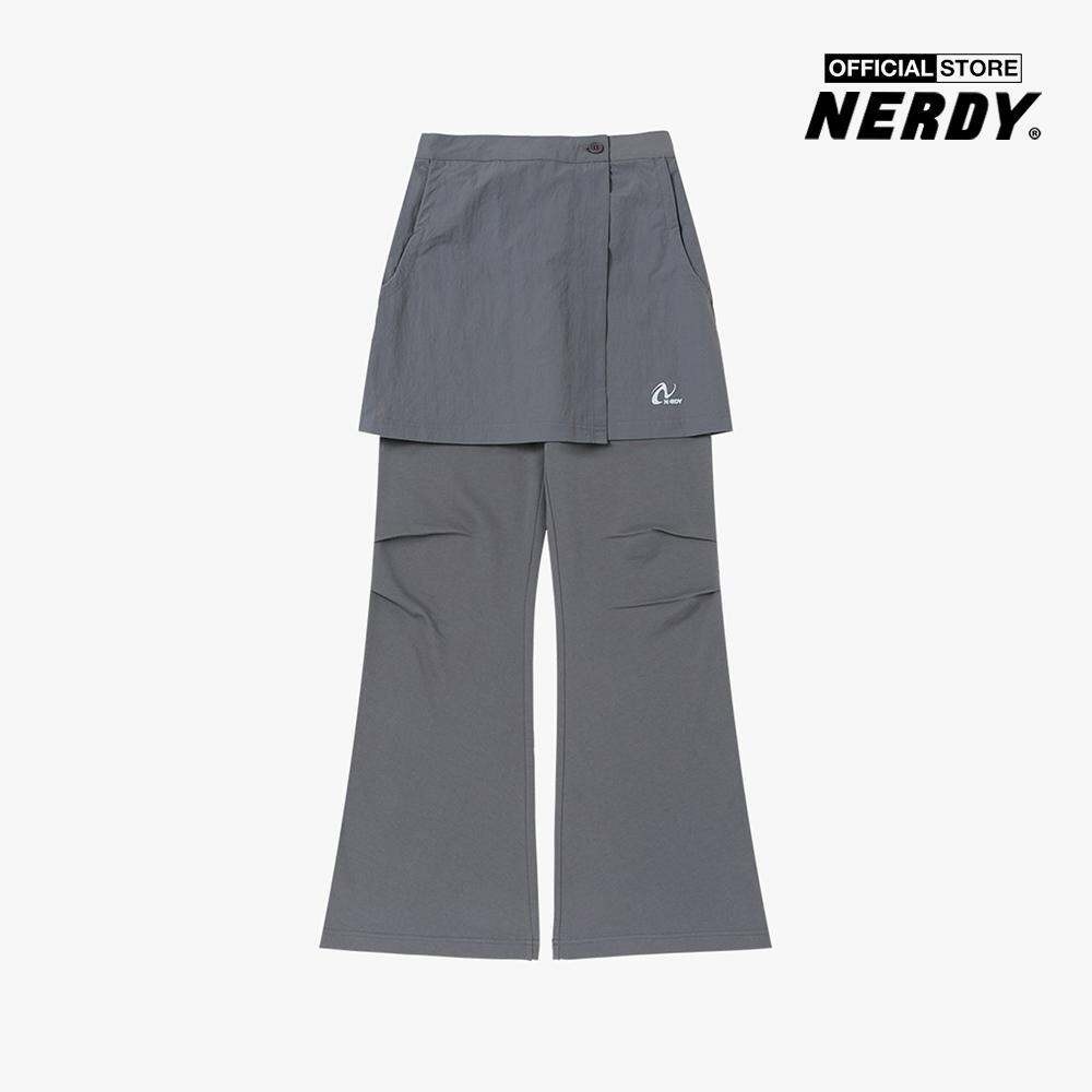 NERDY - Set quần ống loe kèm chân váy mini cá tính Skirt Layered PNEF23SK02-20