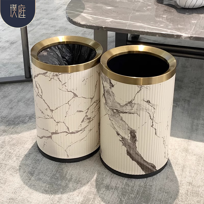 LM Thùng rác hai lớp có thể không bao gồm kích thước lớn có giá trị cao phòng khách phòng ngủ phòng ngủ Phòng tắm nhà bếp mới phong cách Trung Quốc mới đa năng