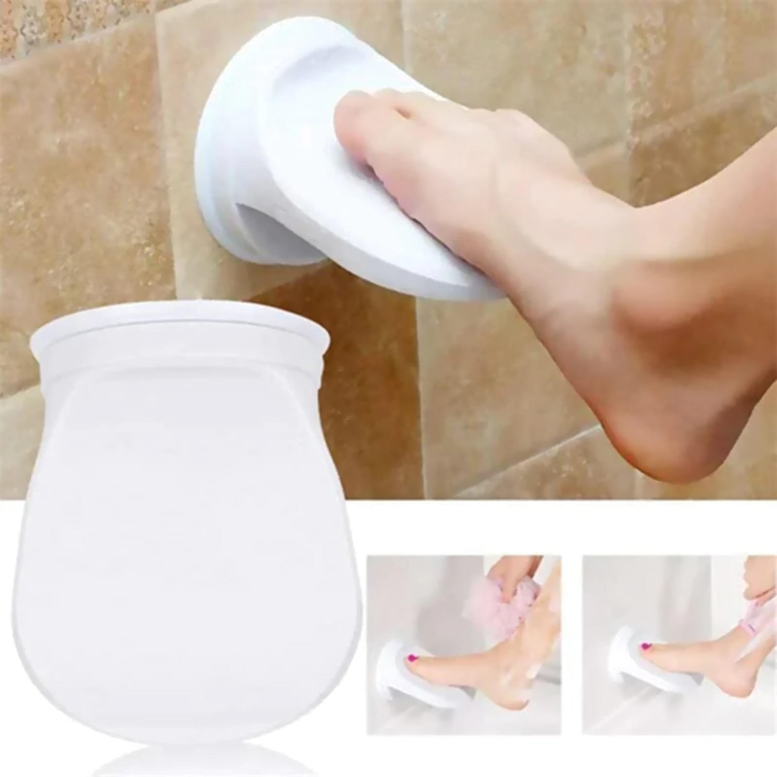 Tac vòi hoa sen Tấm Kê chân đứng núm hút cao su phòng tắm nhà tắm đạp dụng cụ nhà tắm cho cạo râu chân