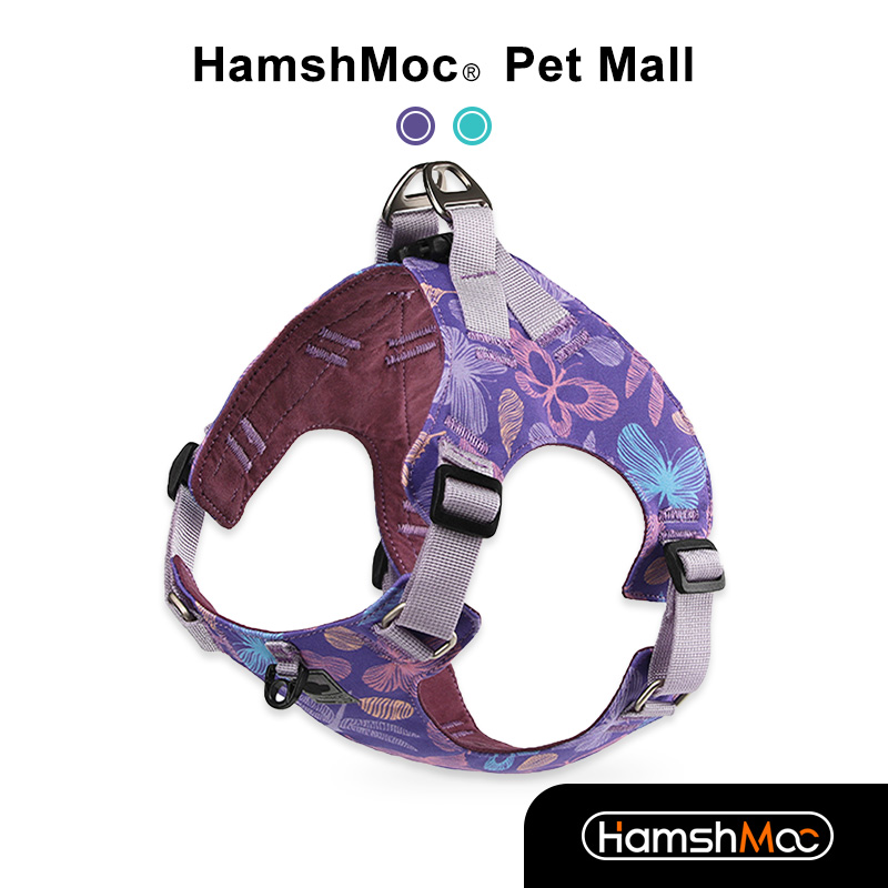 Hamshmoc No Pull Dog Harness Adjustable Soft Nylon Pet Vest Harness Comfort Control Quick Release Buckle For Walking Small Dogs ราคา 572 บาท*ส่งฟรี