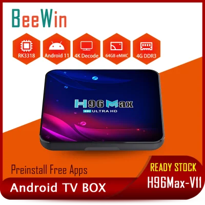 BeeWin H96Max V11 Android Box Pre-install Channels & Movies Android TVBox RK3188 2G/4G+16G/32G/64G Quad-Core