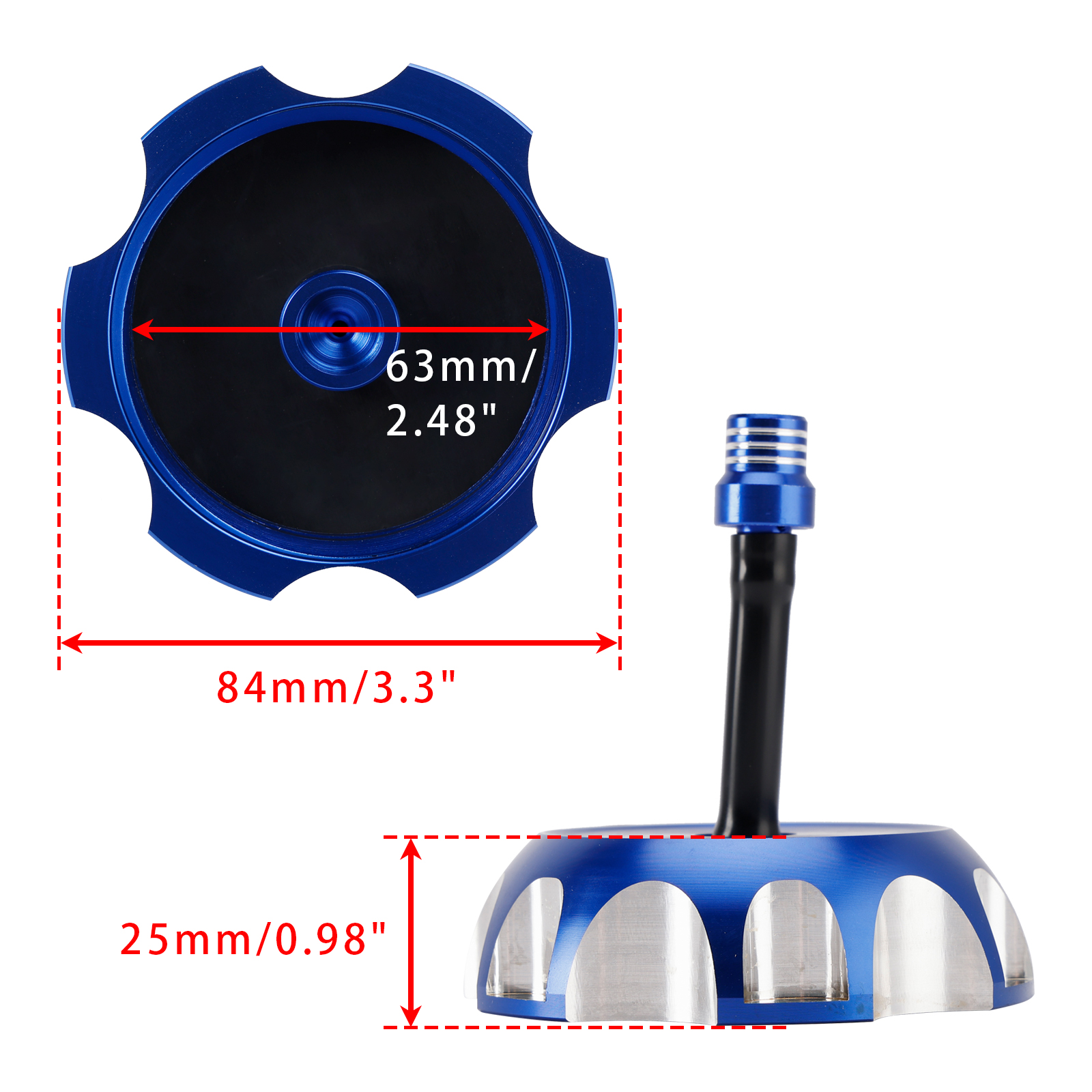CNC nắp thùng nhiên liệu W/Vent màu xanh cho Suzuki drz125 rmz250 drz LTZ 250 400 ltr450
