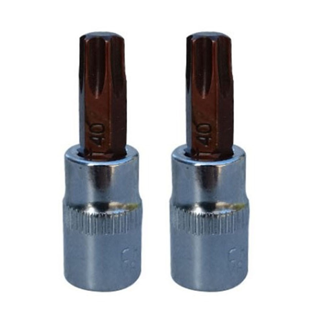 T40 Torx bit ổ cắm T8 Torx bit ổ cắm 1/4 "chuôi lục giác T20 T25 2 cái