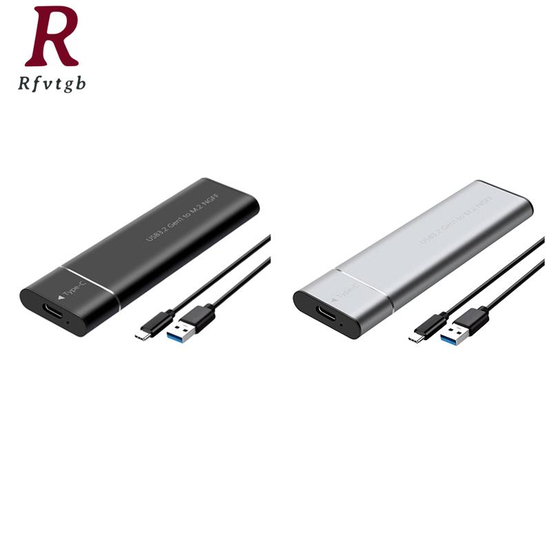 M2 SSD Enclosure SATA NGFF Protocol M.2 Solid State Mobile Hard Disk Box M.2 to USB3.2 Gen1 Type-C 5Gbps SSD Case ราคา 195 บาท*ส่งฟรี