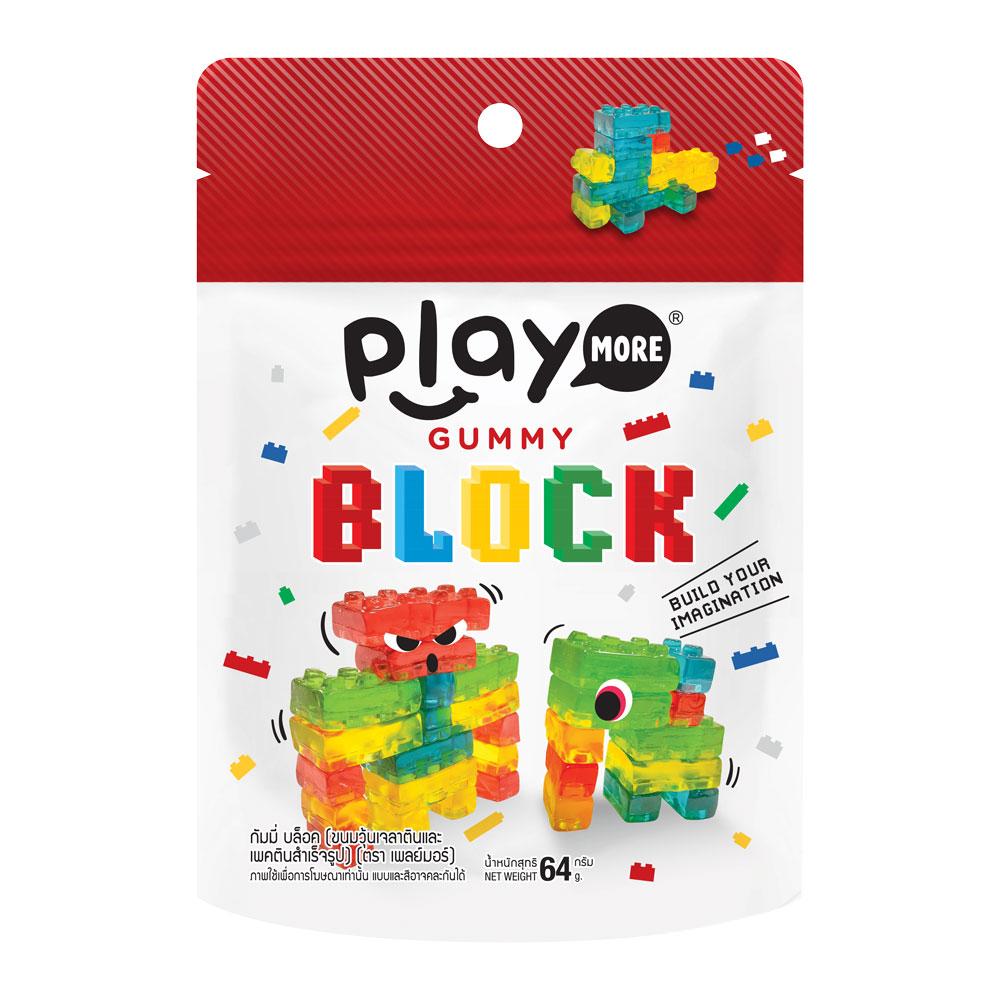 [Co.op Online] - Kẹo dẻo Playmore Gummy Block 64g