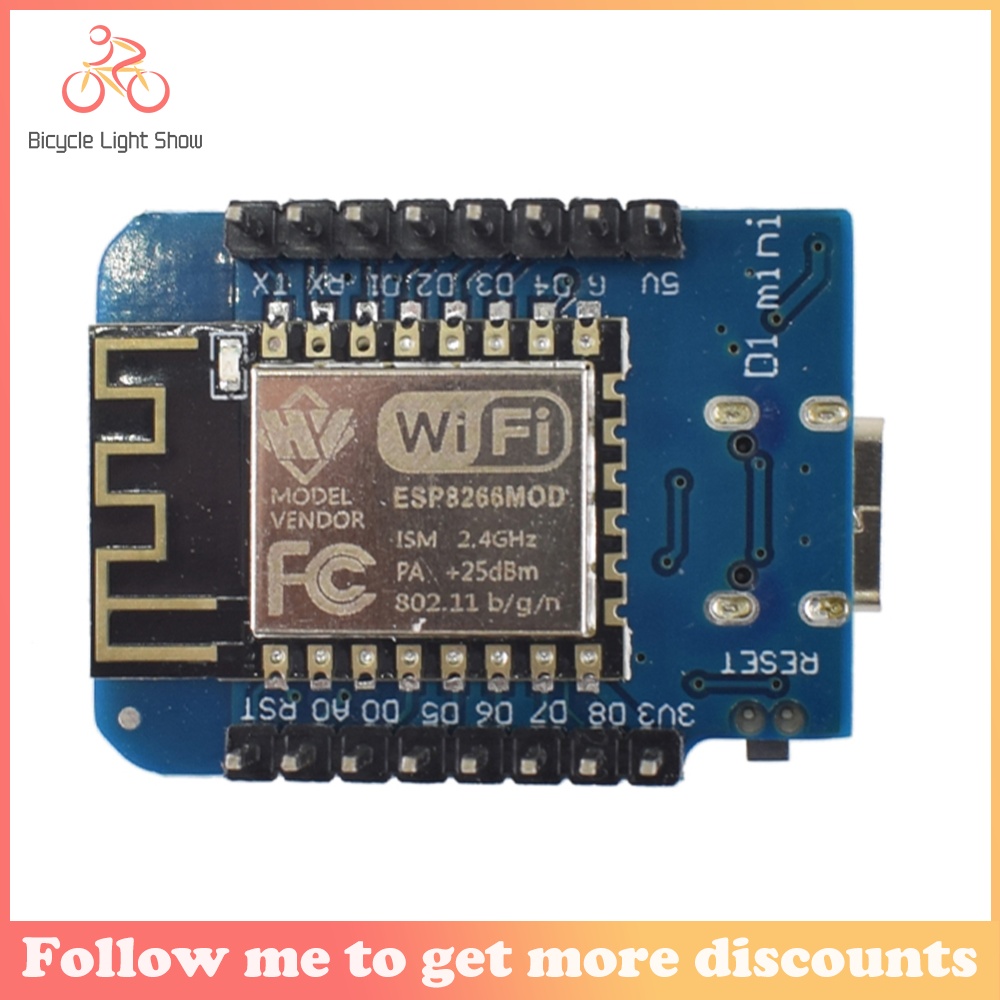 ESP8266 ESP-12F D1 Mini WIFI Module Development Board Compatible with Arduino and NodeMCU for Smart Home Giá 141,800 Đồng*Miễn phí vận chuyển