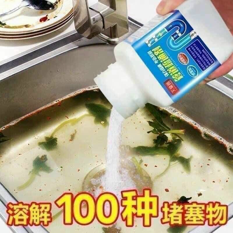 Bột thông cống cực mạnh, chữa tắc bồn cầu, chống tắc cống