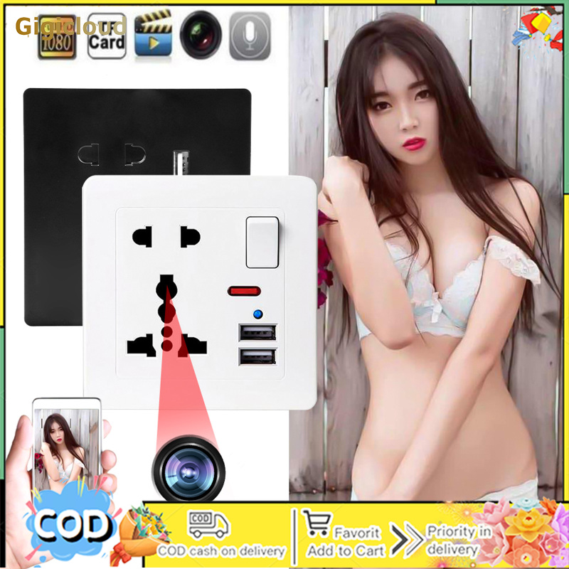 กล้องถ่ายรูป กล้องดิจิตอลมิลเลอร์เลส และอุปกรณ์ถ่ายภาพ Gigicloud 1080p ฐานซ็อกเก็ต Wifi มินิกล้อง Usb ชาร์จปลั๊กไฟ Night Vision Motion Detection Security กล้องวิดีโอ ราคา 6,265 บาท*ส่งฟรี