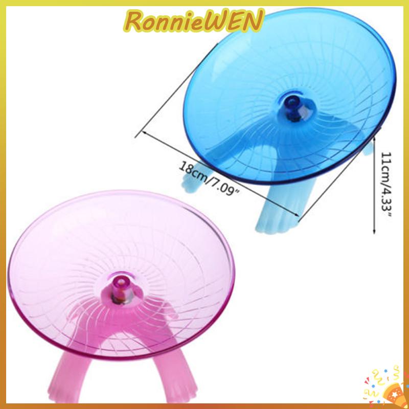 [RonnieWEN] Đĩa chạy Bộ đĩa bay đồ chơi bánh xe tập thể dục cho chuột Chuột Hamster thú cưng 18cm