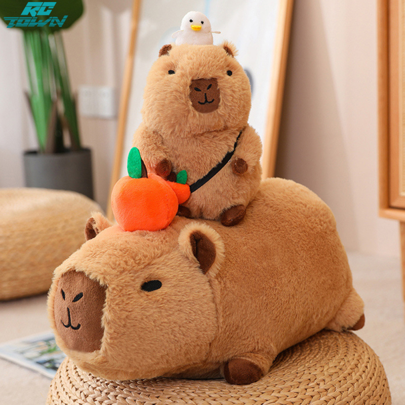 Cute Capybara Rodent Plush Doll Toy PP Cotton Filling Cartoon Hydrochaeris