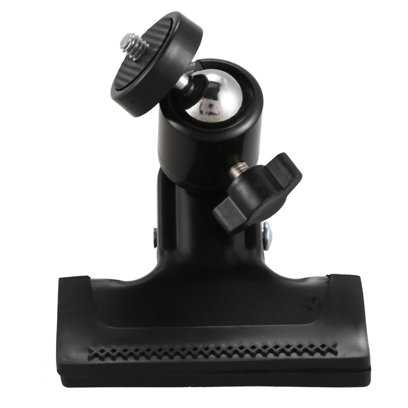 Metal Photo Studio Flash Spring Clamp Clip Mount With Ball Head--Black