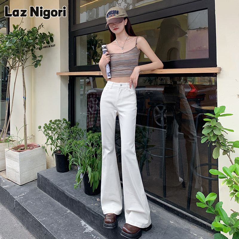 Laz Nigori Retro Washed Design Narrow High Waist Slim Fit Skinny Jeans ราคา 478 บาท*ส่งฟรี