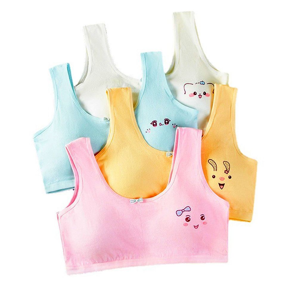 Histo đàn hồi thoáng khí đồ lót áo ngực với miếng bọt biển Camisole cho 8-14years áo hở eo sinh viên Áo lót áo ngực cô gái tuổi teen Áo ngực cô gái đào tạo áo ngực