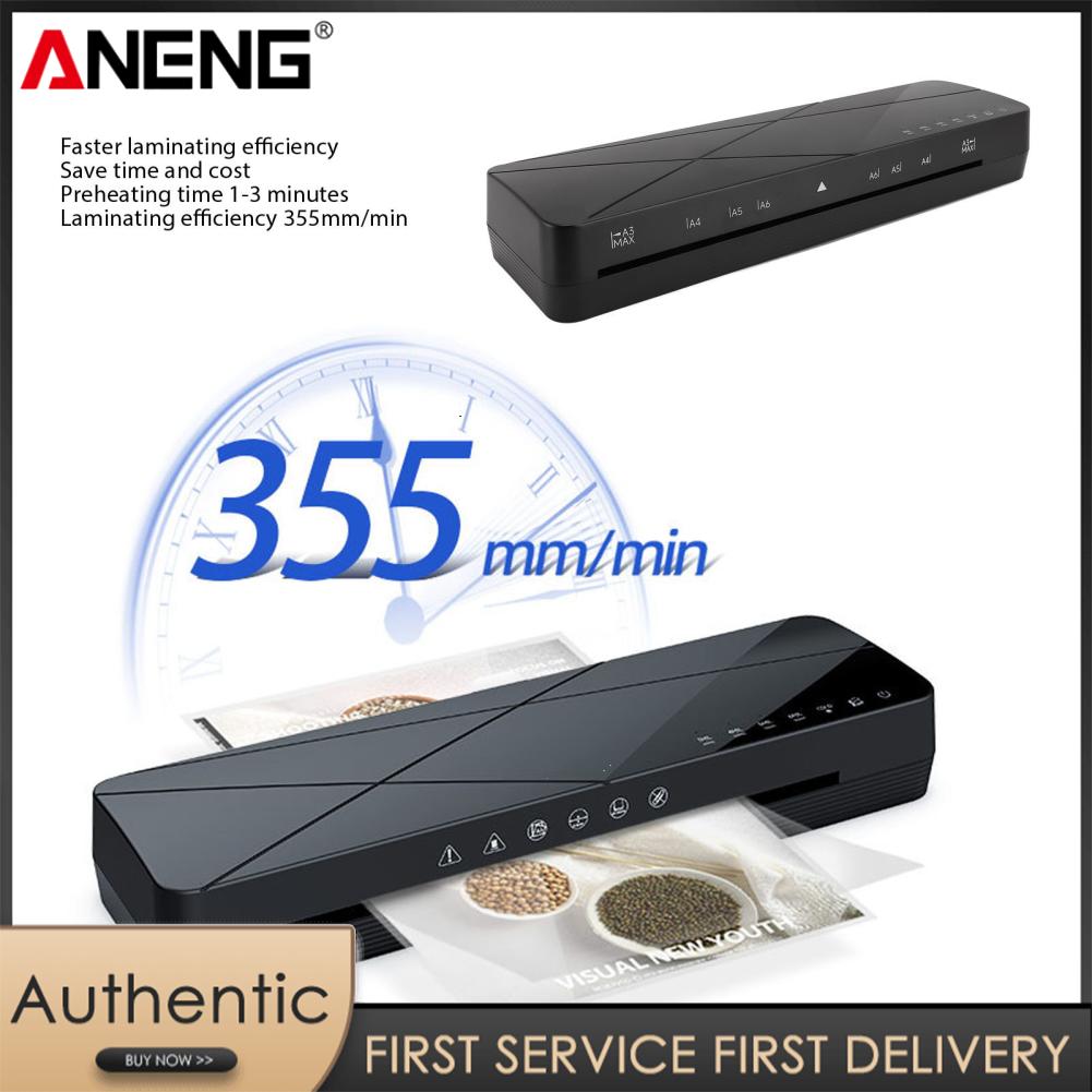 Aneng A3 Máy ép 4 độ dày tùy chọn tiếng ồn thấp 355 mm/phút tốc độ Laminator cho văn phòng