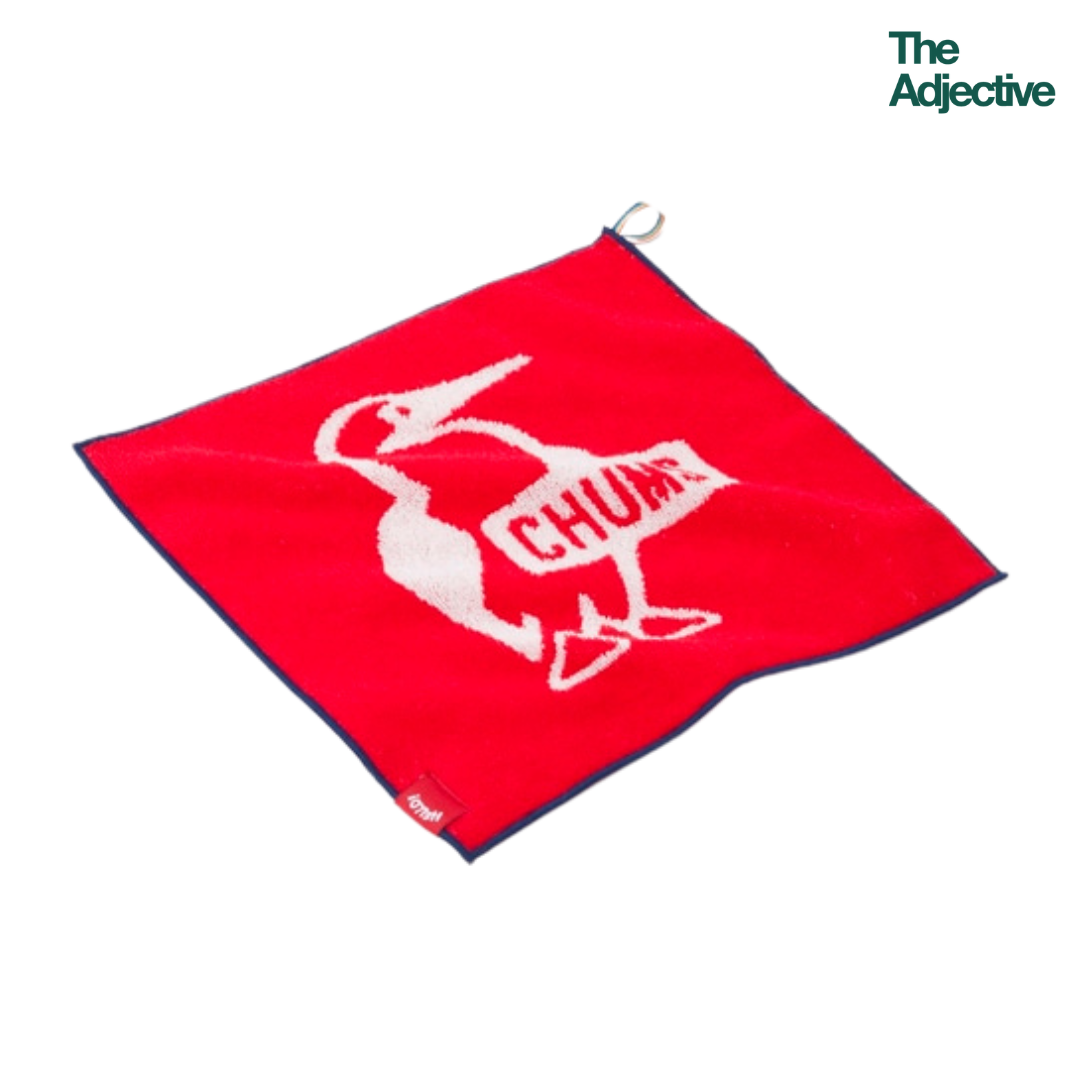 CHUMS Logo Hand Towel / ผ้าเช็ดมือ/เช็ดหน้า ผ้าขนหนูเนื้อนุ่ม ผลิตจากญี่ปุ่น เมือง Imabari ชัมส์ ราคา 390 บาท*ส่งฟรี