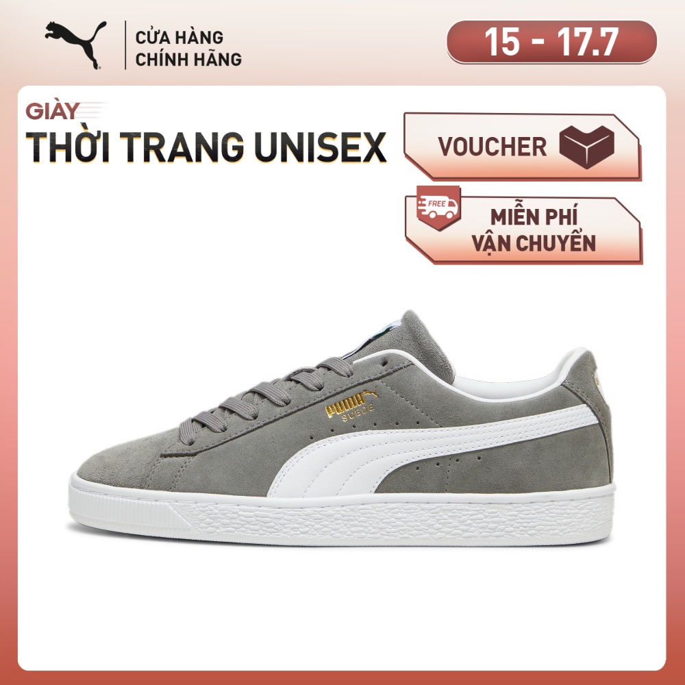 Giày Thời Trang PUMA Unisex Suede Classic Màu Xám