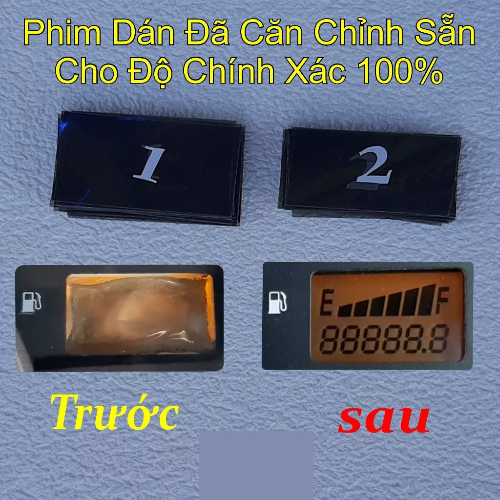 {COMBO TRỌN BỘ} Phim Dán Màn Hình Báo Xăng xe honda Future Neo - Future X - Wave 125i Thái Đã Căn Chỉnh Sẵn Giá 119,000 Đồng*Miễn phí vận chuyển