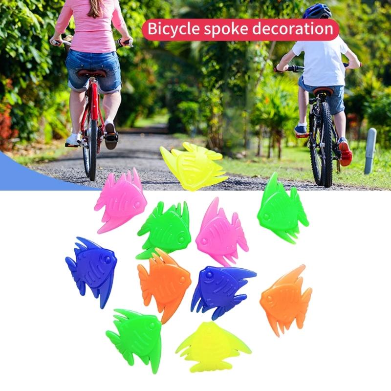 24Pcs Đầy Màu Sắc Xe Đạp Nói Hạt Xe đạp trẻ em Bánh Xe phụ kiện trang trí Cho Người Lớn Cô Gái Xe Đạp