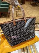 Goyard/ Goya classic shopping bag Y logo beach bag shoulder handbag small PM brown