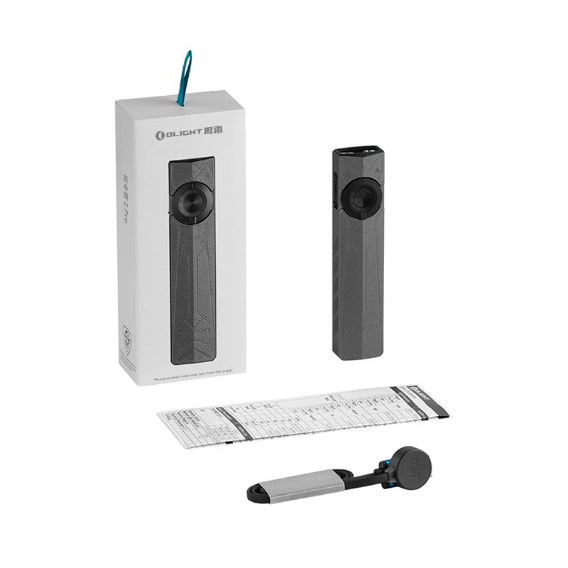 Olight arkfeld Pro có thể sạc lại EDC phẳng đèn pin với màu xanh lá cây UV và trắng LED combo 1300 L