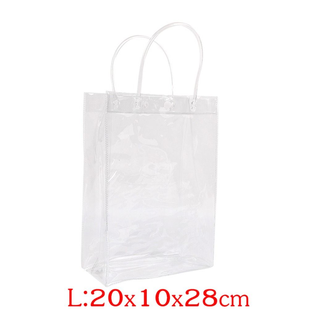 HUISHU Không thấm nước Túi tote trong suốt Trong suốt PVC Túi nhựa đựng mỹ phẩm  Túi xách đeo vai Túi mua sắm - 4
