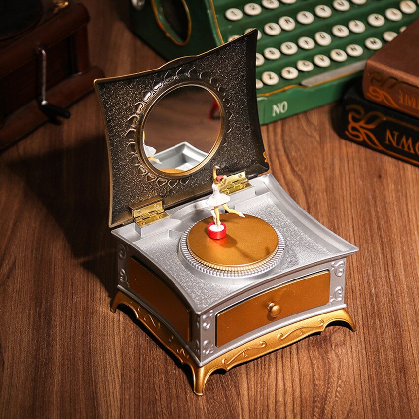 Vintage Mini Music Box Sewing Machine Typewriter Phonograph