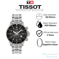[Official Warranty] Tissot T120.217.11.061.00 Mens Chronograph Watch Dial Stainless Steel Strap Watch T1202171106100