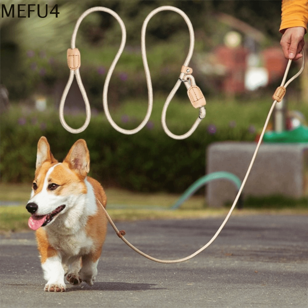 MEFU4 Chống nổ Dây Dắt Chó Chống mài mòn Có thể điều chỉnh Dây dắt chó đi dạo Đồ dùng cho thú cưng Công suất cao Dây huấn luyện chó con dành cho chó cỡ trung bình và lớn