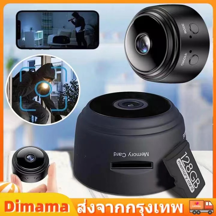 A9 มินิ WiFi 1080P HD เว็บแคมกล้อง DVR Night Vision การเฝ้าระวังการรักษาความปลอดภัยภายในบ้านฉัน Night Vision กล้องไร้สายขนาดเล็ก ราคา 110 บาท*ส่งฟรี