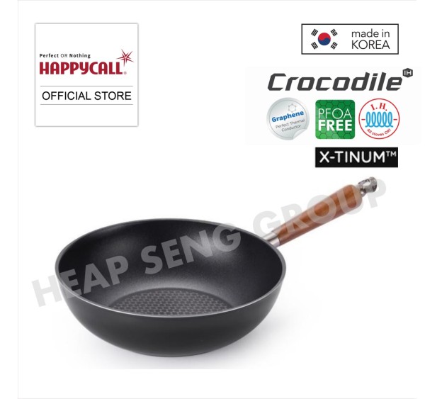 Happycall 24cm IH CROCODILE Graphene Wok Pan - 3001-0640 Singapore