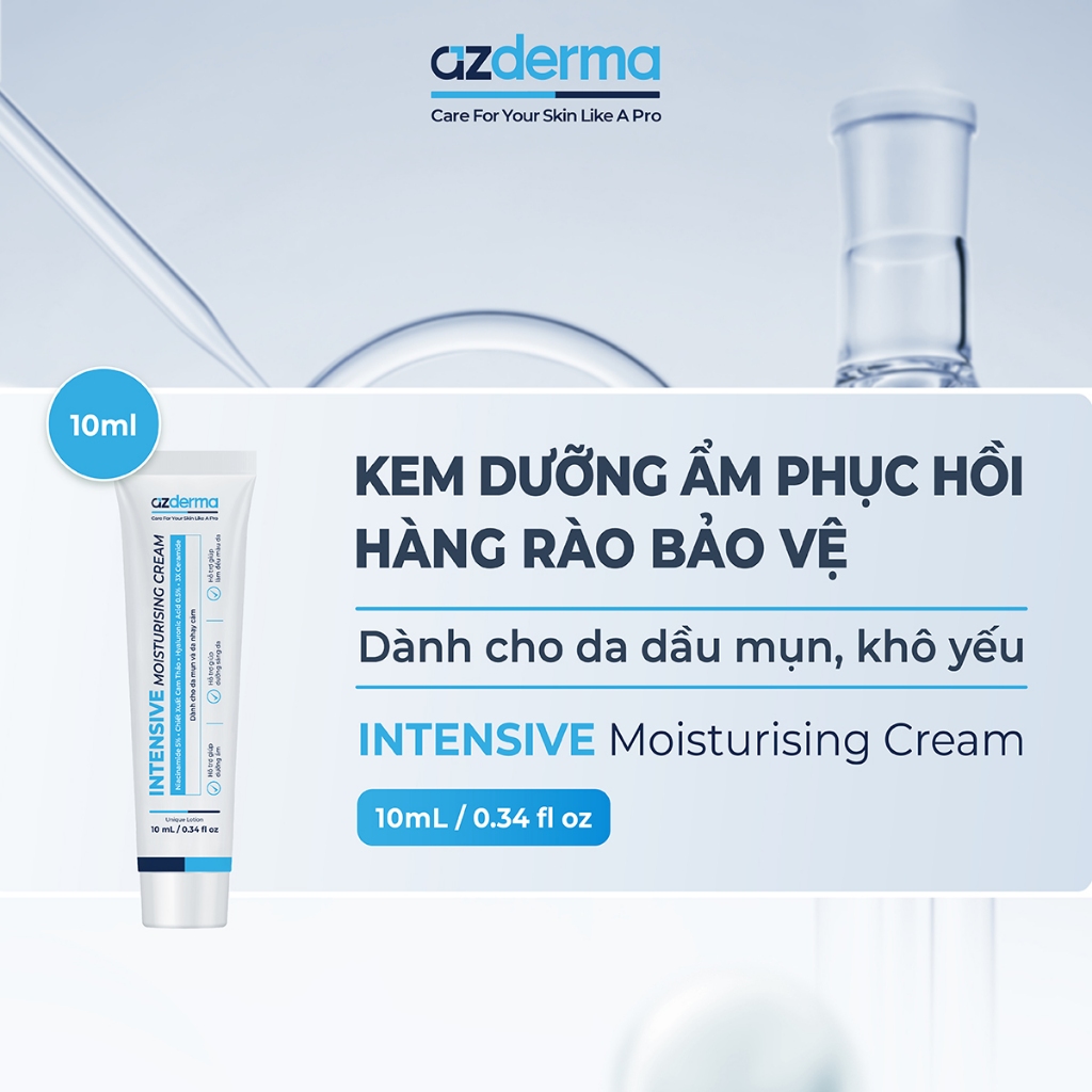 Kem dưỡng ẩm phục hồi hàng rào bảo vệ chuyên sâu Intensive Moisturising Cream Azderma 40ml giúp cấp