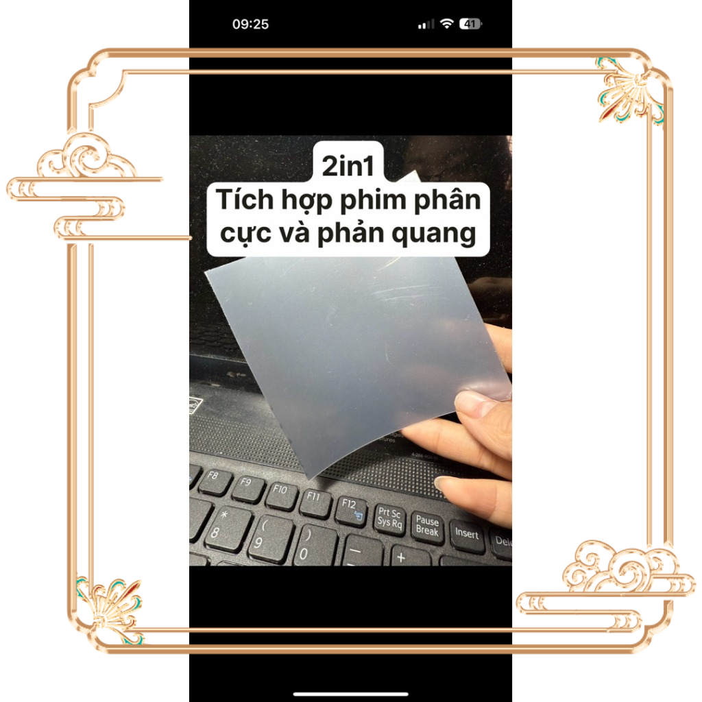 Tấm Polarizer + Phản Quang 2in1 | Sửa LCD Gia Dụng Không Đèn – Dễ Dán