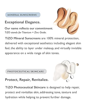 TiZO3 Facial Mineral Sunscreen and Primer, Tinted Broad Spectrum SPF 40 with Antioxidants, Sheer matte finish, Fragrance-Free, Oil-Free_voghion.com